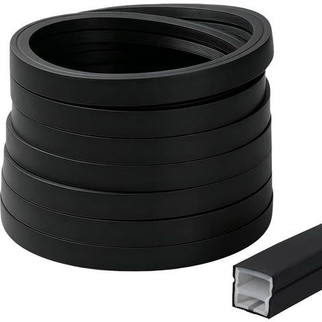 Profil LED en silicone étanche, Couverture de bande LED 12×12mm pour bandes LED jusqu'à 9mm, Diffuseur de bande LED flexible et raccourcissable pour plafond, mur, TV, panneau acoustique (1/5)