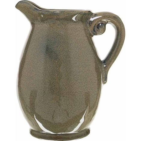 Olive Olpe Vase - Ceramic - L15 x W16 x H22 cm - Green