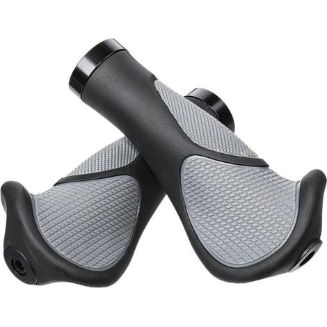Manubrio per bicicletta, manopole per bicicletta. Manubrio per bicicletta dalla forma ergonomica. Fissaggio facile e sicuro con chiave a brugola. Rivestimento antiaderente. L (1/5)