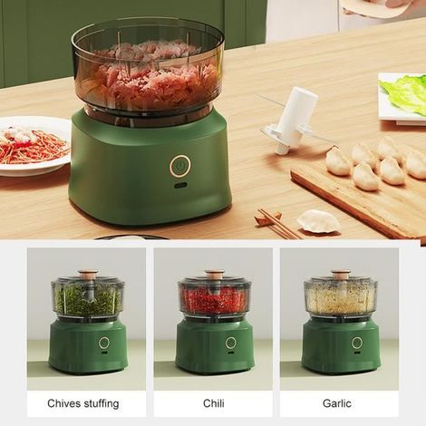 Hachoir electrique-Mini Hachoir Électrique 350ML-VERT (1/4)