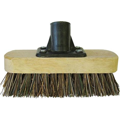 Faithfull Deck Scrub Broom Head 175mm 7in Threaded Socket FAIBRDECKSCR (1/3)