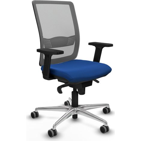 sedia da ufficio piqueras y crespo Haches blu pelle sintetica alluminio (1/2)