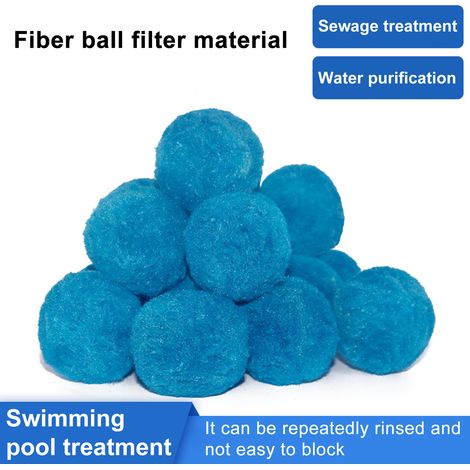 Boule filtrante pour spa/jacuzzi, 1 sachet, fibre durable et fiable, alternative au sable filtrant pour piscine/spa, fournitures ménagères (200 g) (1/4)