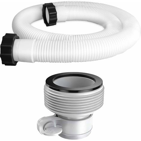 2 Pièces Tuyau de pompe de filtre à sable con tuyau de 11535 1.5 in et interface de pompe à filtre Adaptateur de Conversion de Tuyau B pour les pompes filtrantes de piscine (1/4)