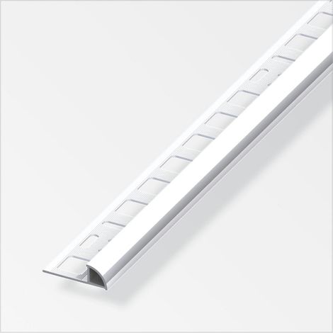 alfer Viertelkreisprofil Aluminium Chrom-Optik Fliesenschienen