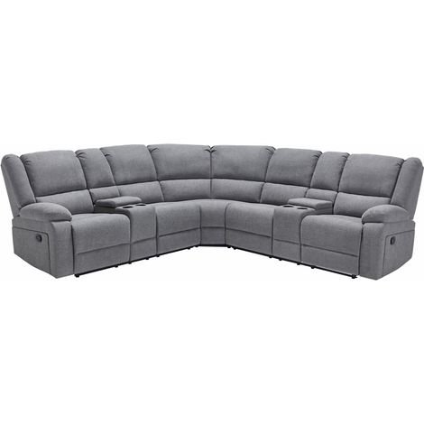 PRAGA CORNER FABRIC RECLINER SOFA