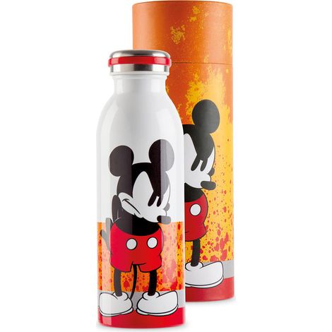 Bottiglia termica acciaio arancio Disney Mickey Mouse ml 500