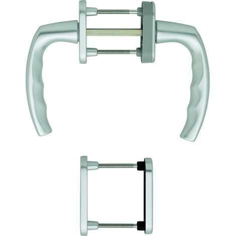 HOPPE® Fenstertürgriffgarnitur Atlanta 0530/66N/U26, Aluminium, 2355681