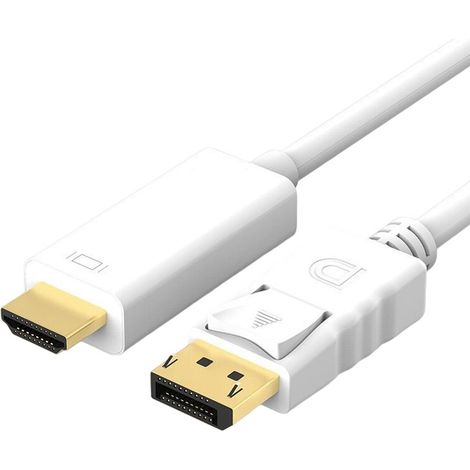 1 Câble vidéo DisplayPort vers HDMI, 4K HD, pour carte graphique de bureau et moniteur (1/5)