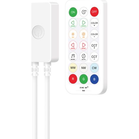 SP64AE SPI 5-channel RGBCCT LED controller, with ambient lighting and dual color temperature dimming.