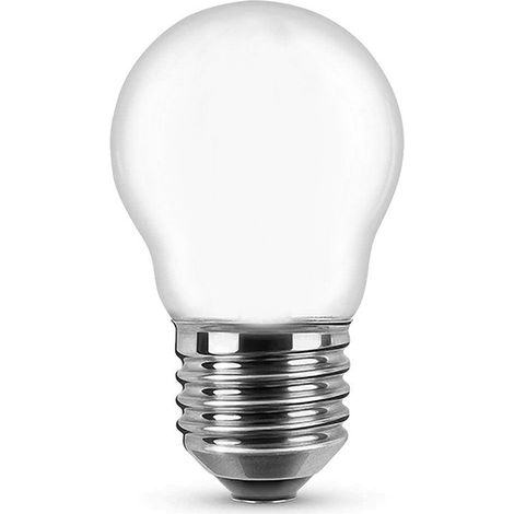 Lampadina Led Opaca a Filamento E27 G45 a sfera 6W Bianco neutro 4000K Novaline