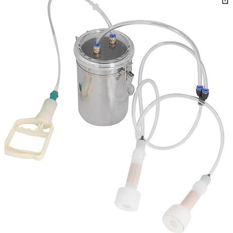 Machine à traire manuelle, machine à traire les chèvres de 2 litres, facile à utiliser, en acier inoxydable. (1/3)