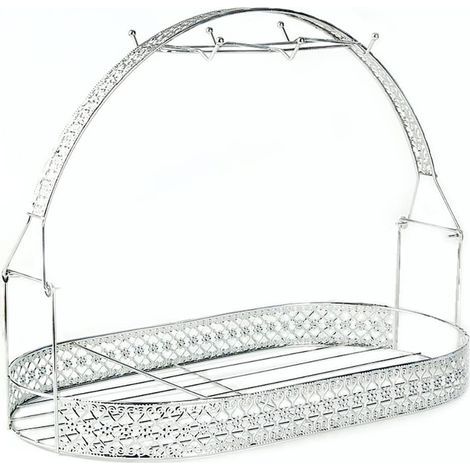 Iron Cup Holder, Hook Rack for Cups, Vertical Storage for Kitchen/Bar (1/5)