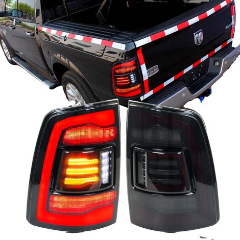 Fanali posteriori a LED, 35W, 12V, 3400LM, per Dodge Ram 2009-2018 1500-3500, indicatori di direzione sequenziali (1/5)