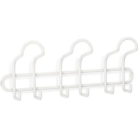 Portabito in acciaio con 3 ganci tripli bianco opaco INOFIX 3719-2 (1/2)