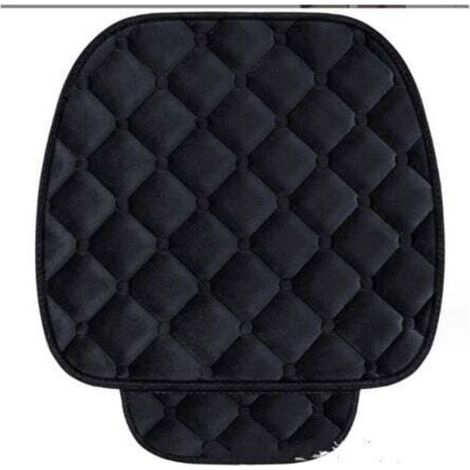 2 couvre-sièges avant pour voiture, housse de siège en velours noir, antidérapante avec poche de rangement, protection animaux (1/4)