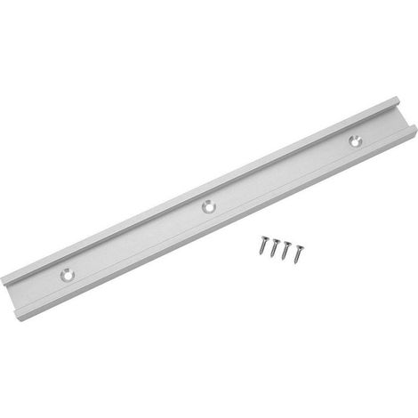 Rail T 500mm – alliage aluminium – rainure en T – outil travail bois – montage dalle (1/5)