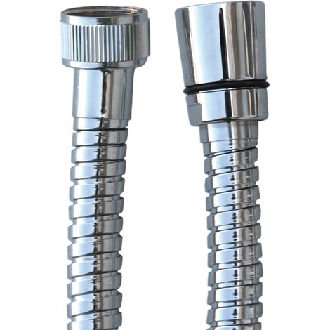Flexo para Grifo de Ducha INOX Color Cromado 1,55m G1/2"-G1/2" Antitwist System