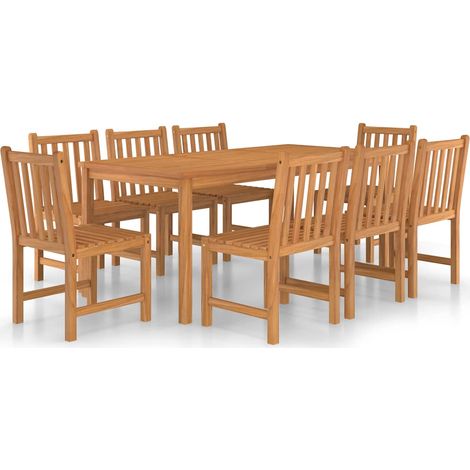 Maison Exclusive - Conjunto de comedor de jardín de 9 piezas, 180 (1/5)