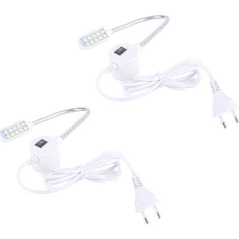 2pcs lumière de machine à coudre LED flexible, lumière de travail de couture avec base magnétique (1/4)