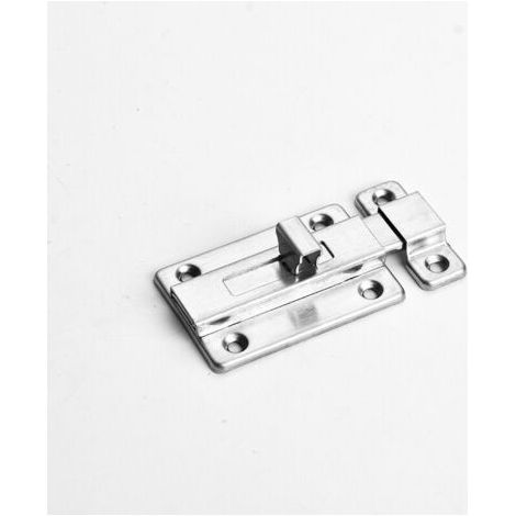 Boulons de porte, 4 pièces Loquets de porte de sécurité en acier inoxydable de 2/3/4 pouces avec vis pour tous les types de portes internes(Unités de 4 x 3 pouces, 240 pièces/paquet (vis incluses)) (1/4)