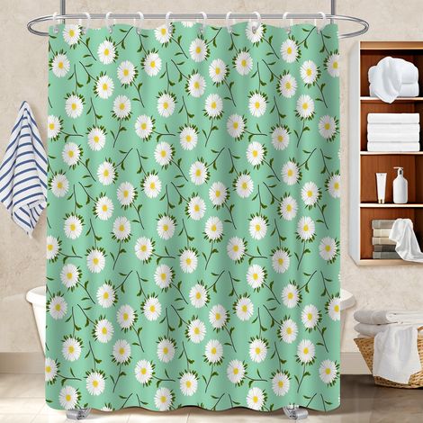 Voile de douche polyester 180x180 souple et fluide polyester pour salle de bain pour cabine de douche (1/5)