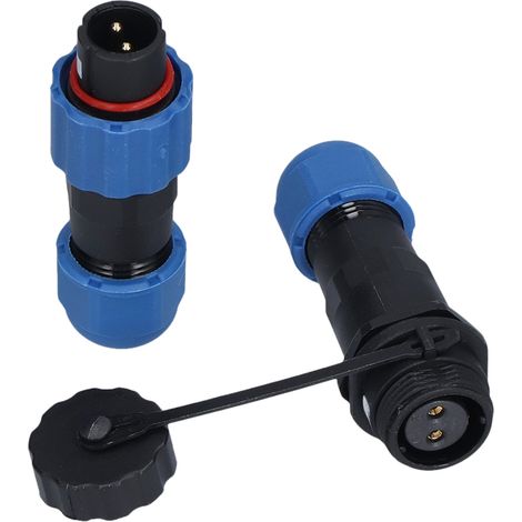 Connecteur de câble aéronautique, prise 1 à 7 broches, connexion robuste, bonne résistance à la corrosion, connecteur de câble aéronautique, fiche 2 broches (380 V 10 A) (1/5)