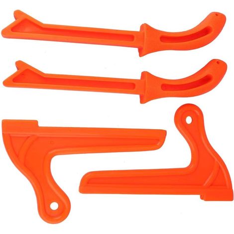 4 varillas de empuje de plástico para mayor seguridad, accesorios para sierras de mesa de carpintería (naranja)