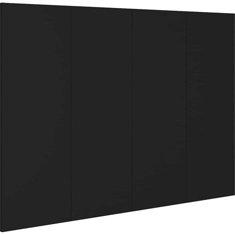 Maison Exclusive - Cabecero de cama madera contrachapada negro 12