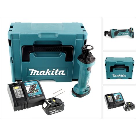 Makita DCO 180 RT1J Akku Rotationsschneider 18V + 1x Akku 5,0Ah + Ladegerät + Makpac