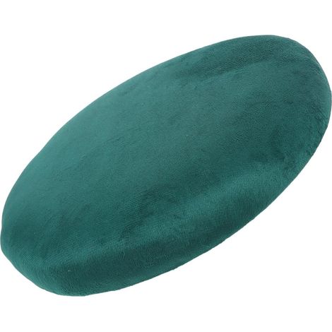 Coussin de Siège Rond de Rechange 29 Cm en Velours Vert Foncé, Dessus Rembourré pour Tabouret de Bar et Chaise, Assise Confortable et Solide Cuisine et Salle à Manger (1/5)