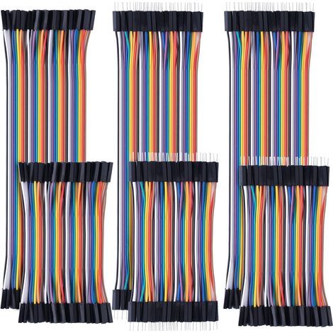 240 Jumper Cables 10CM and 20CM Male Female for Arduino and Raspberry Pi (1/5)