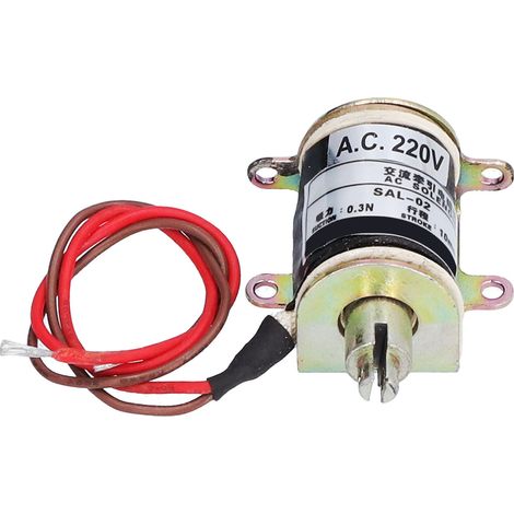BERM Schub-Zug-Elektromagnet, rohrförmiger Traktionssolenoid, 0,3 N Saugkraft, 10 mm Hub, SAL 02, AC220V (1/5)
