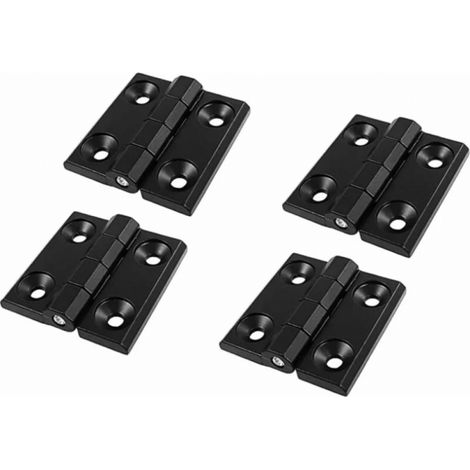 4 Charnieres Pliantes Noires Roulement Billes (1/5)