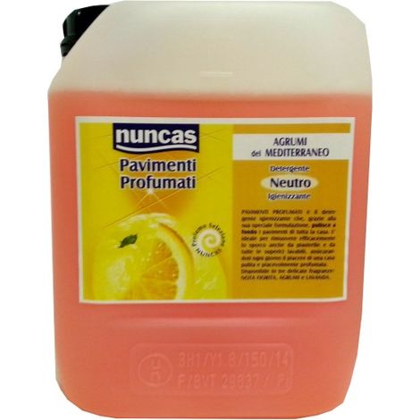 NUNCAS DETERGENTE IGIENIZZANTE AGLI AGRUMI PER PAVIMENTI 5 LITRI