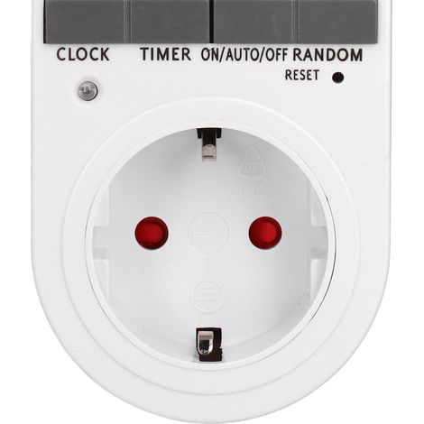 Minuterie programmable numérique, interrupteur intelligent pour prise de courant, accessoire pour lampe ou ventilateur (1/5)
