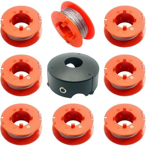 Schneidfaden 9 Stück Trimmerfaden 1,6 mm x 8 m Ersatzfäden Fadenspulen Passend für Bosch Art 23, 26, 30 Combitrim und Easytrim Rasentrimmer Passe (1/5)