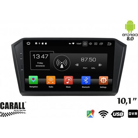 Autoradio Android 8,0 VW Passat GPS DVD USB SD WI-FI Bluetooth Navigatore (1/4)