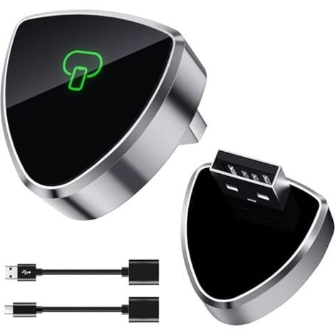 Adaptateur Carplay sans Fil Android Auto sans Fil 2-en-1, Facile à Brancher et à Jouer, Mini et Stable, Adaptateur Car Play Convert Wired to Wireless pour Voitures 2016+, iOS 10+, Android 11+ (1/5)