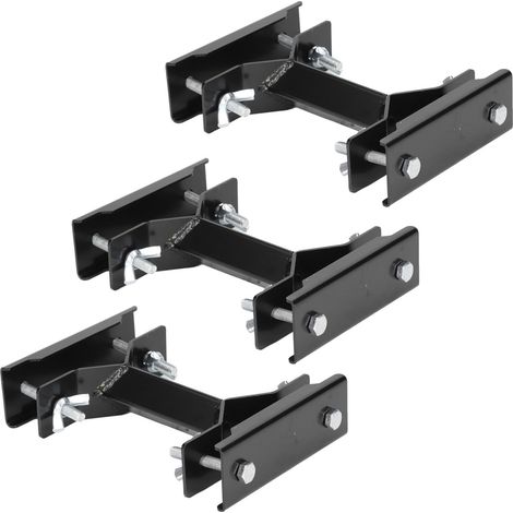3 Sets Deck Umbrella Mount Clamp Adjustable Stainless Steel Parasol Rod Fixing Holder Clamp