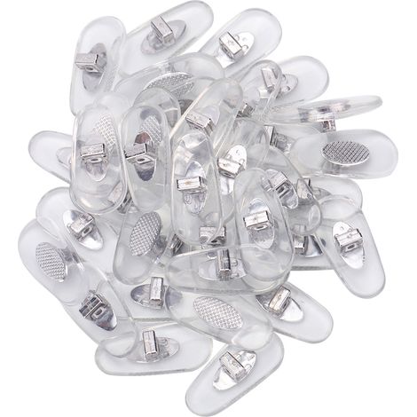 20 Paires de Coussinets de Nez Anti-Dérapants Souples pour Lunettes et Lunettes de Soleil
