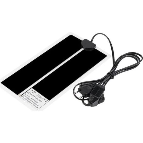 Tapis chauffant 110 à 120 V, 20 W. Tapis chauffant pour reptiles. Thermostat étanche pour installation sous aquarium. Tapis chauffant multifonctionnel pour reptiles. (1/5)