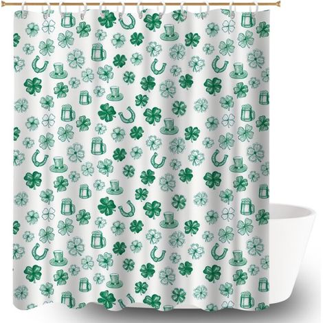 Rideau polyester pour douche 180x180 résistant cache baignoire pour les fêtes de fin d’année (1/5)