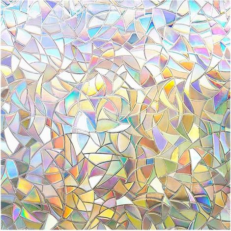 Film pour Vitre a Motif Arc-en-Ciel 50x200cm (1/5)
