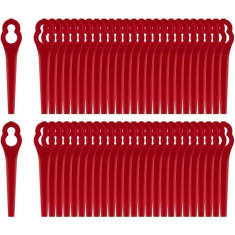 Lot de 100 Lames de Rechange compatibles avec Coupe-Bordure Einhell sans Fil - Lame en Plastique pour débroussailleuse Einhell (1/5)