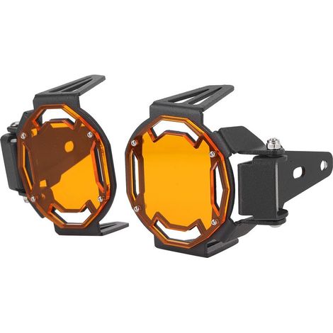 2 Couvercle antibrouillard moto, Aluminium anodisé, Vis incluses, Pour R1200GS R1250GS Adventure LC S1000XR (1/4)