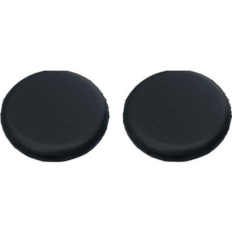 Lot de 2 coussins pour tabouret de bar de 28 à 33 cm, imperméables, noirs. (1/5)