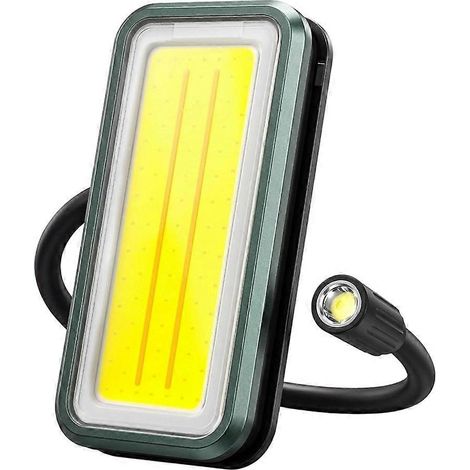 Lampe de travail rechargeable avec tube flexible en col de cygne, lampe magnétique portable, compatible avec la réparation automobile, le camping, les situations d'urgence et autres occasions. (1/5)
