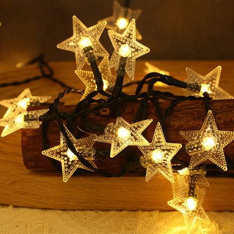 Guirlande Lumineuse Étoile - Solaire - 500 cm - Étanche - Pour Extérieur Jardin Patio Arbre de Noël - 1 Pièce (1/5)