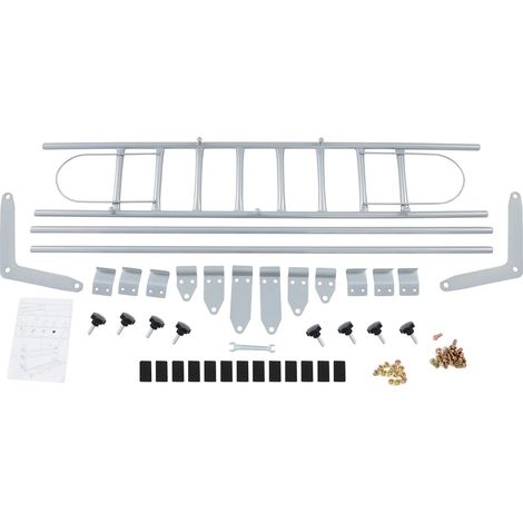 Porte-bagages de voiture, construction en fer durable, installation facile, Argent (1/2)